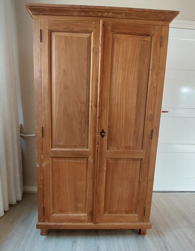Teak computerkast, 170x90x60, Ophalen, Gebruikt