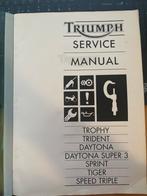Triumph Service Manual: Trophy, Daytona, Trident, Sprint, Ti, Motoren, Handleidingen en Instructieboekjes, Ophalen of Verzenden