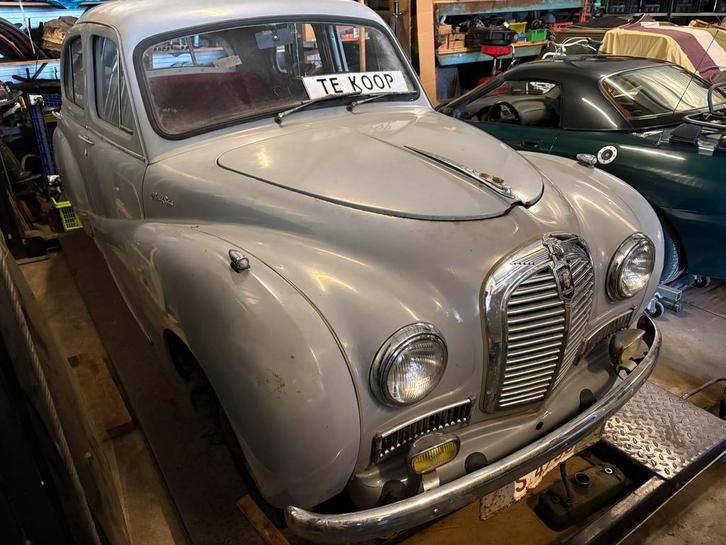 Austin A40 1954, Linksgestuurd!, Auto's, Oldtimers, Particulier, Austin, Benzine, Sedan, Handgeschakeld, Zilver of Grijs, Overige kleuren