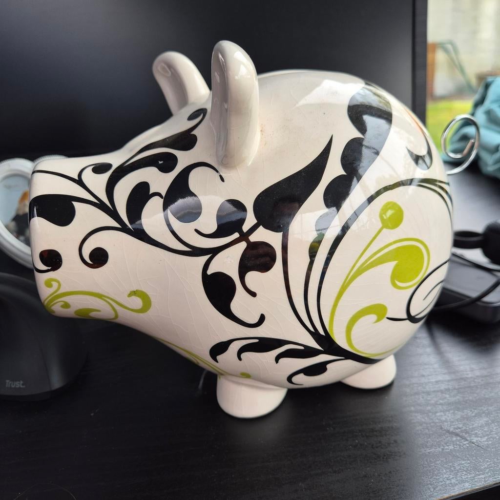 Oink! Spaarpot van Salt & Pepper - Vrolijk Varken Design, Ophalen of Verzenden, Gebruikt, Steen, Aardewerk of Keramiek, Dier