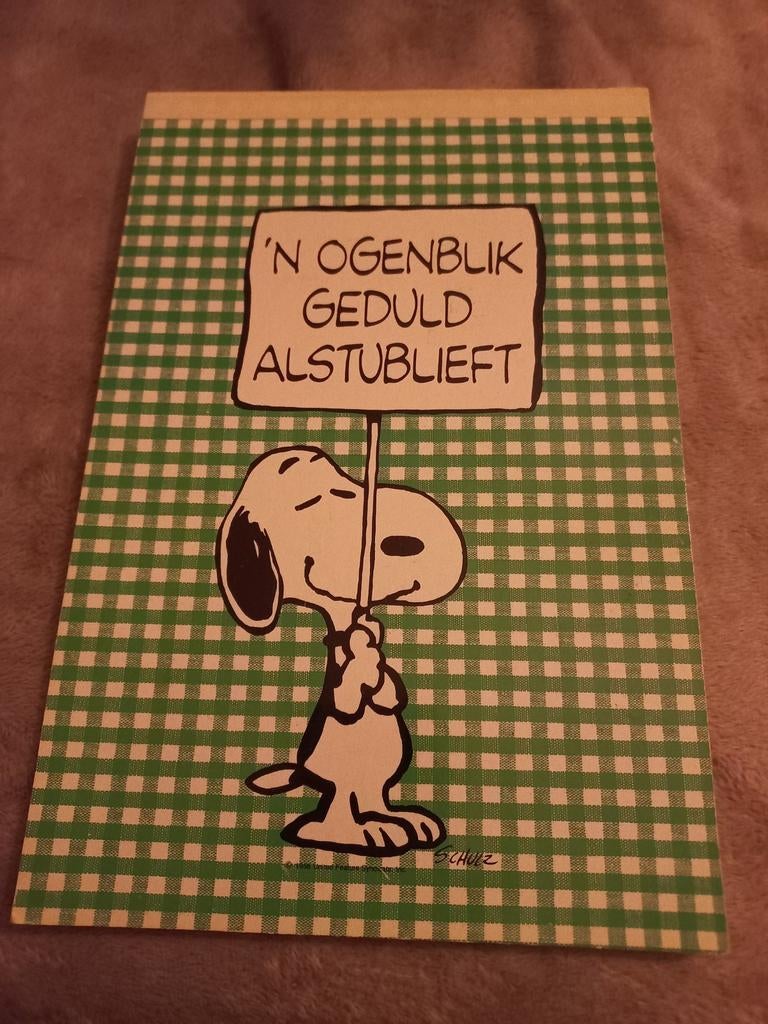 Vintage Snoopy schrijf/tekenblok ongebruikt, Ophalen of Verzenden, Snoopy, Beeldje of Figuurtje