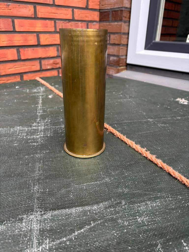 7,7 cm huls Polte Magdeburg WO 1, Verzamelen, Militaria | Tweede Wereldoorlog, Ophalen of Verzenden, Landmacht, Duitsland, Hulzen of Bodemvondsten