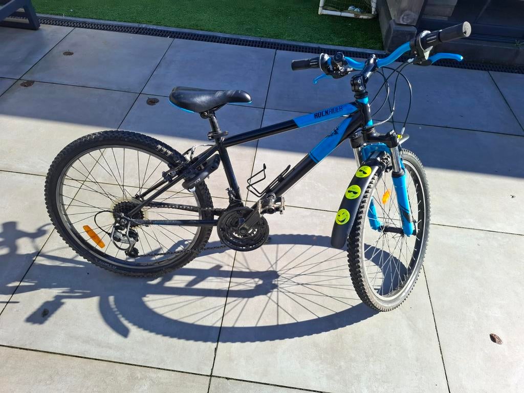 Mountainbike 24 inch - Zwart/Blauw - Goede staat, Fietsen en Brommers, Fietsen | Jongens, Ophalen, Onbekend, Versnellingen, Gebruikt