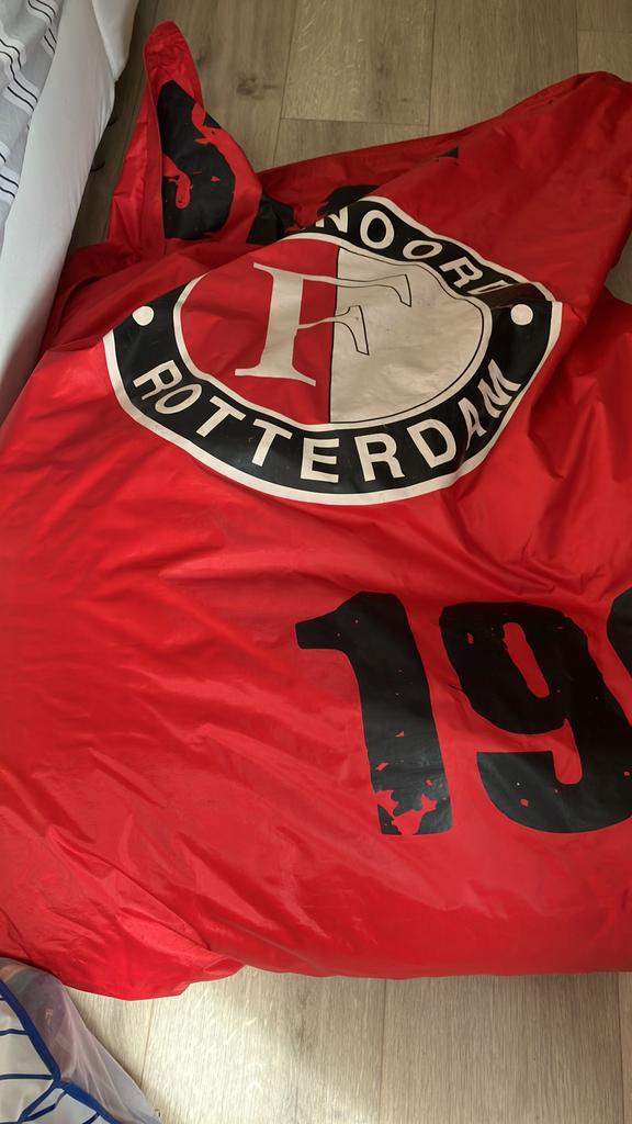 Feyenoord zitzak, Ophalen, Gebruikt, Rood, Zitzak