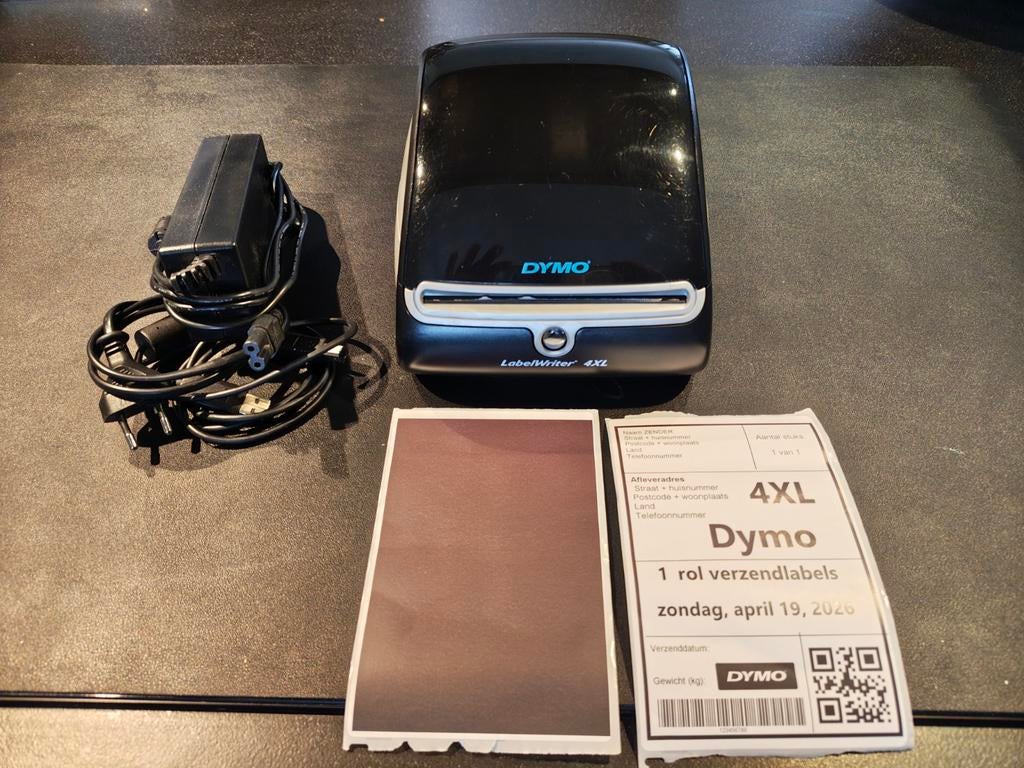 Dymo Labelwriter 4XL met rol, Zwart-en-wit printen, Printer, Ophalen of Verzenden, Zo goed als nieuw