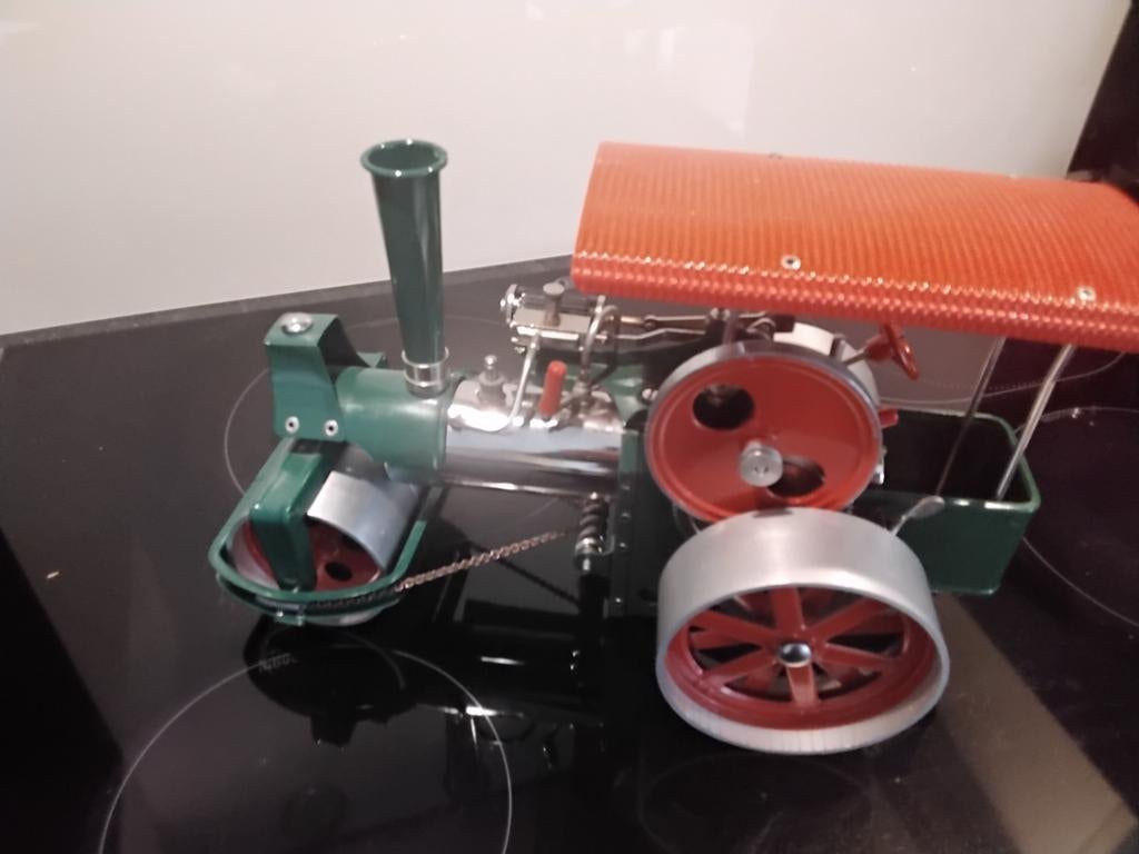 Stoommachine  Wilesco  stoomwals old smoky, Ophalen of Verzenden, Zo goed als nieuw, Groter dan 1:32