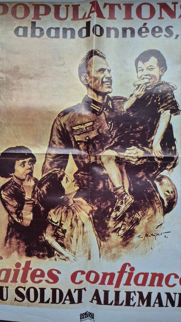WO II propagandaposter uit de Oorlogskranten, Verzamelen, Militaria | Tweede Wereldoorlog, Ophalen of Verzenden, Landmacht, Duitsland
