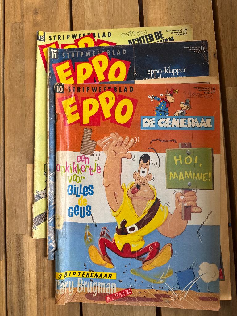 Eppo - 3 stuks, Gelezen, Robert van der Kroft, Ophalen of Verzenden, Meerdere stripboeken