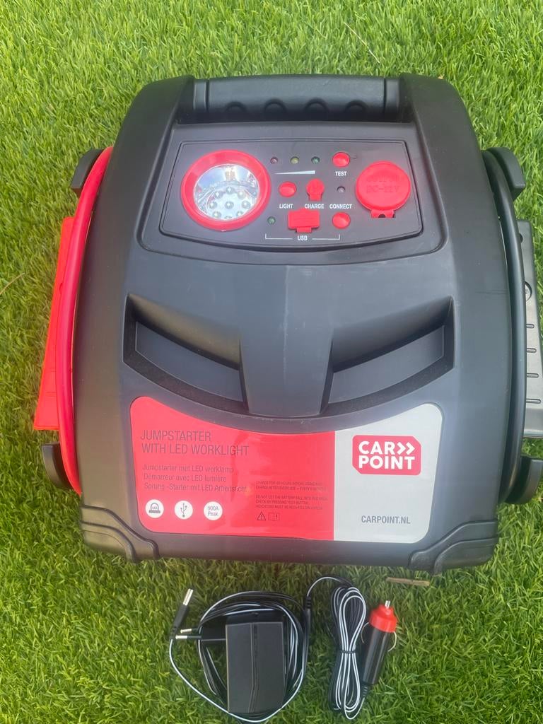 Carpoint Jumpstarter met LED werklamp - 900A piek, Auto diversen, M, Ophalen of Verzenden, Zo goed als nieuw, M