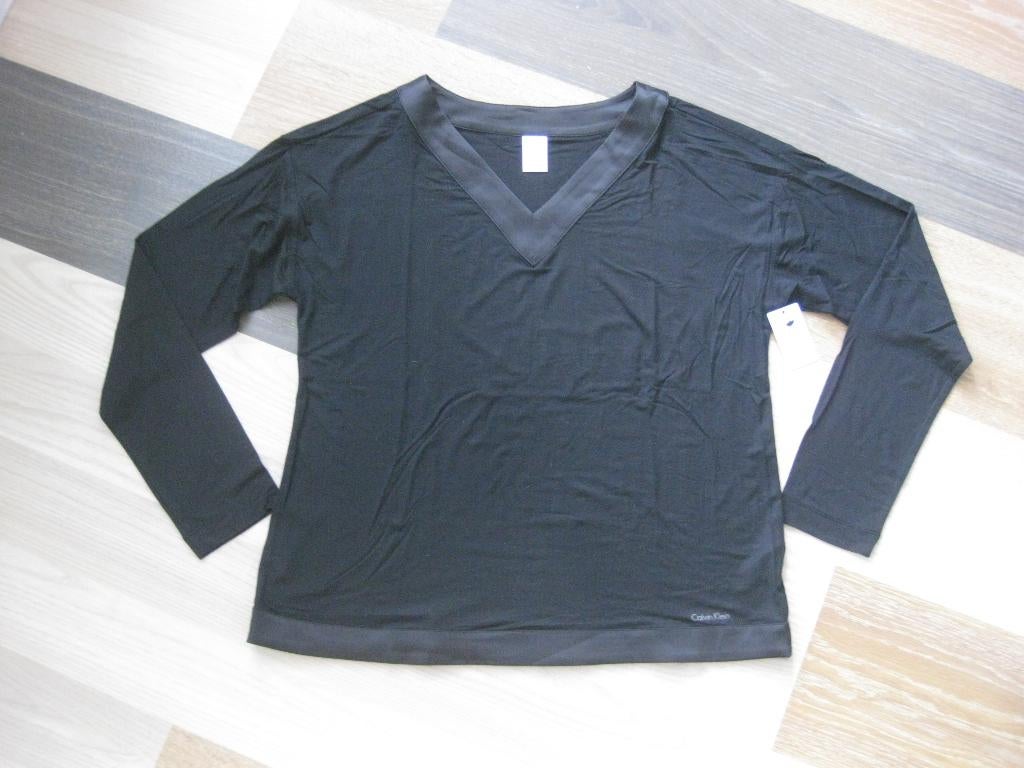 Nieuw zwart pyjamashirt van Calvin Klein, maat M, Calvin Klein, Verzenden, Nieuw, Maat 38/40 (M)