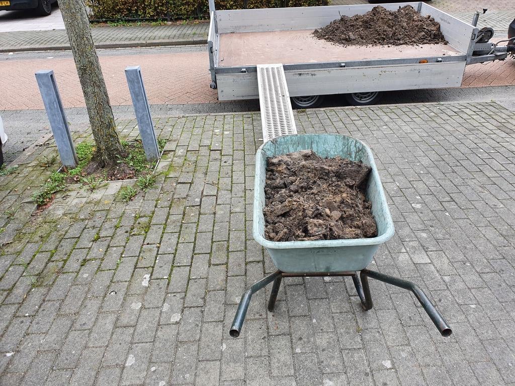 Grond afvoeren uit uw tuin met kruiwagen, Tuin en Terras, Zand, Ophalen of Verzenden, Overige typen