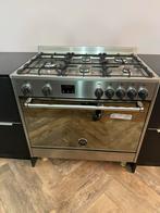 Moderne keuken met kookeiland, Boretti gasfornuis, Whirlpool, Ophalen, Gebruikt, Overige materialen, Zwart