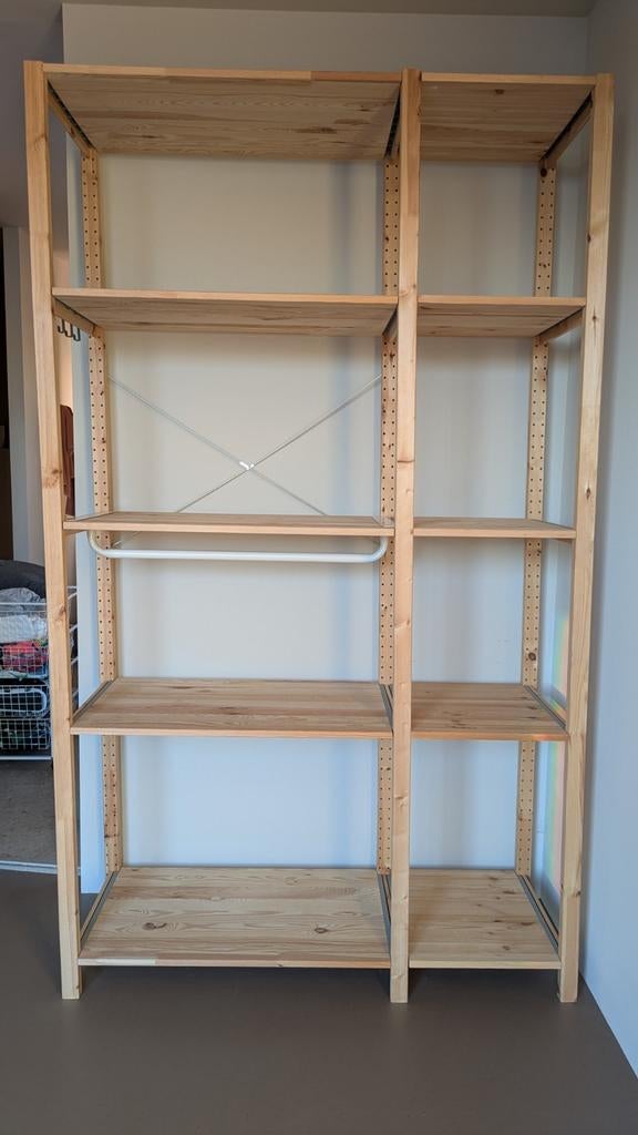 IKEA IVAR kast met planken en kledingstang, Ophalen, Zo goed als nieuw, 25 tot 50 cm, 150 tot 200 cm