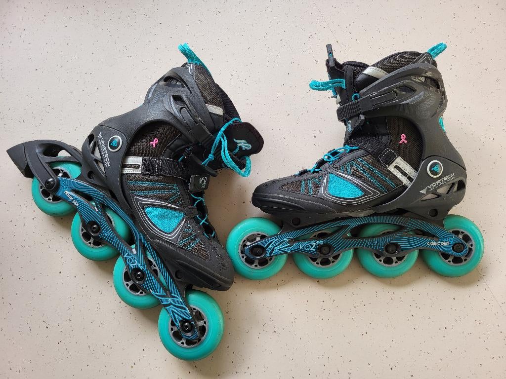 K2 VO2 max 90 Vortech skates met accessoires - Maat 41,5, K2, Gebruikt, Kinderen, Ophalen of Verzenden