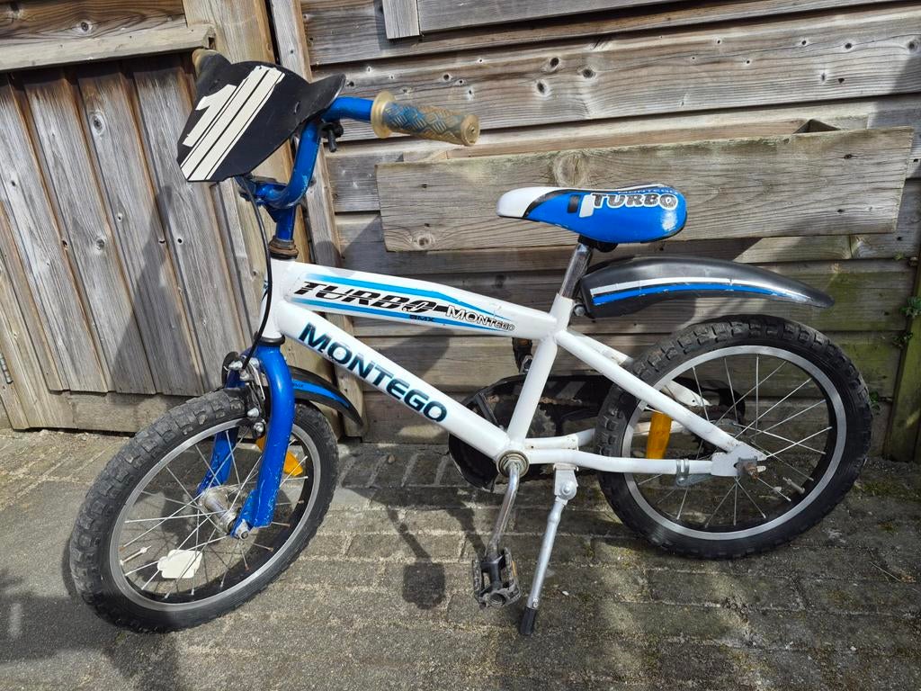 BMX montego turbo fiets 16 inch, Ophalen, Staal, Montego, 16 tot 20 inch