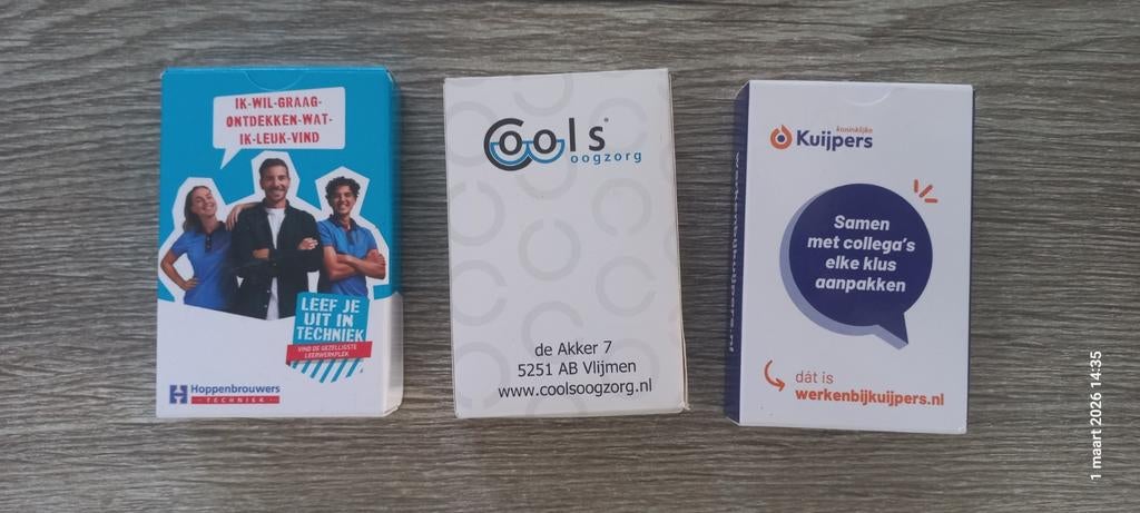 Speelkaarten reclame / relatiegeschenken, Verzamelen, Ophalen of Verzenden, Nieuw, Speelkaart(en)