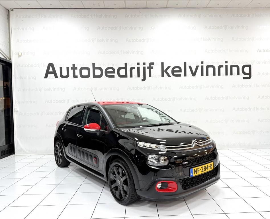 Citroën C3 1.2 PT S&S Shine Bovag Garantie (bj 2017), Auto's, Citroën, 1025 kg, Euro 6, 1199 cc, Zwart