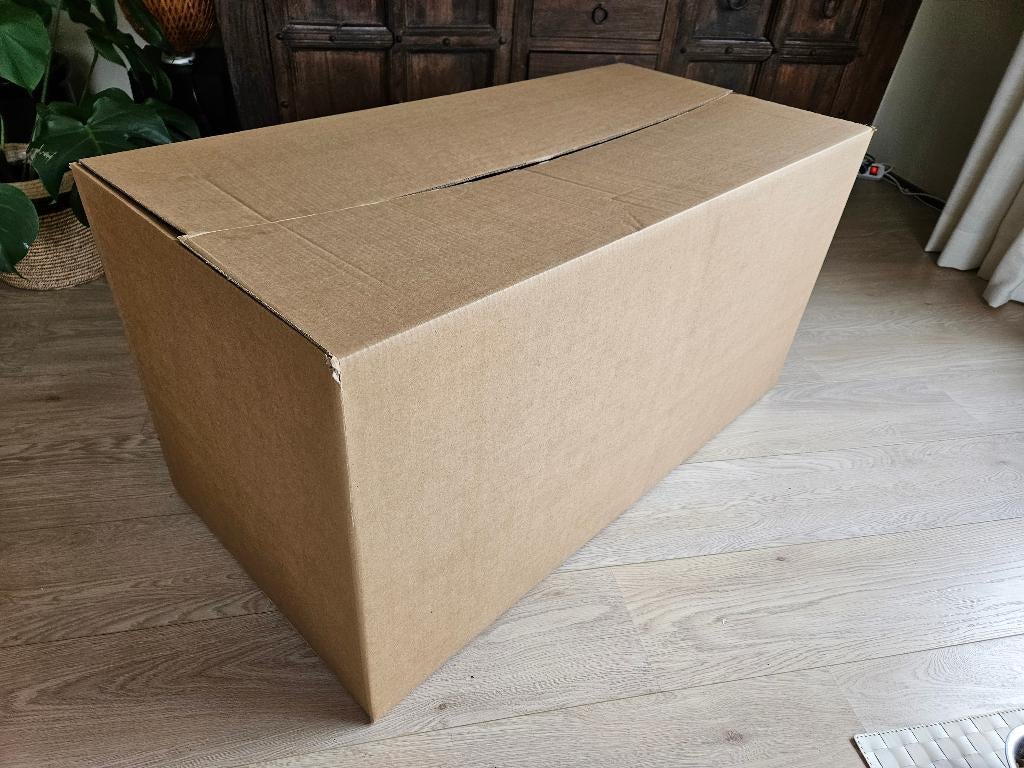 22 Kartonnen Dozen, Dubbelgolf, 99x 49x 48,5 cm, Bruin, Doe-het-zelf en Verbouw, Kratten en Dozen, Doos, 40 tot 60 cm, Nieuw, 35 tot 50 cm