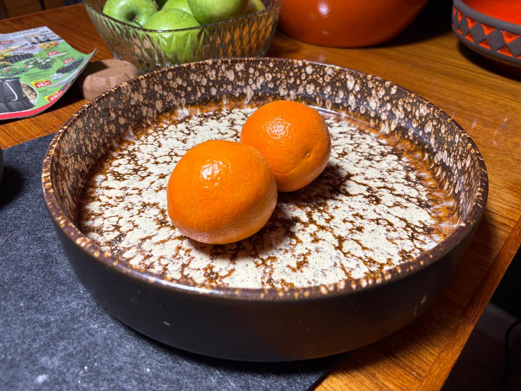 Vintage West Germany schaal 342-28 fruitschaal jaren 60 / 70, Gebruikt, Porselein of Keramiek, Schaal, Rond