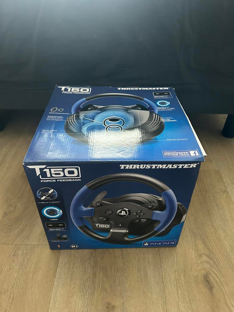 T150 Force Feedback, Spelcomputers en Games, Ophalen, Zo goed als nieuw, Stuur of Pedalen, PlayStation 3