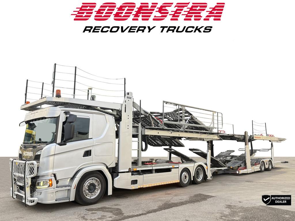 Scania G450 6x2 Kassböhrer Metago+Intago Pro Winch Retarder, Automaat, Zwart, Scania, Leder