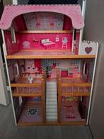 Poppenhuis hout 90x60x30 hxbxd, Ophalen, Poppenhuis