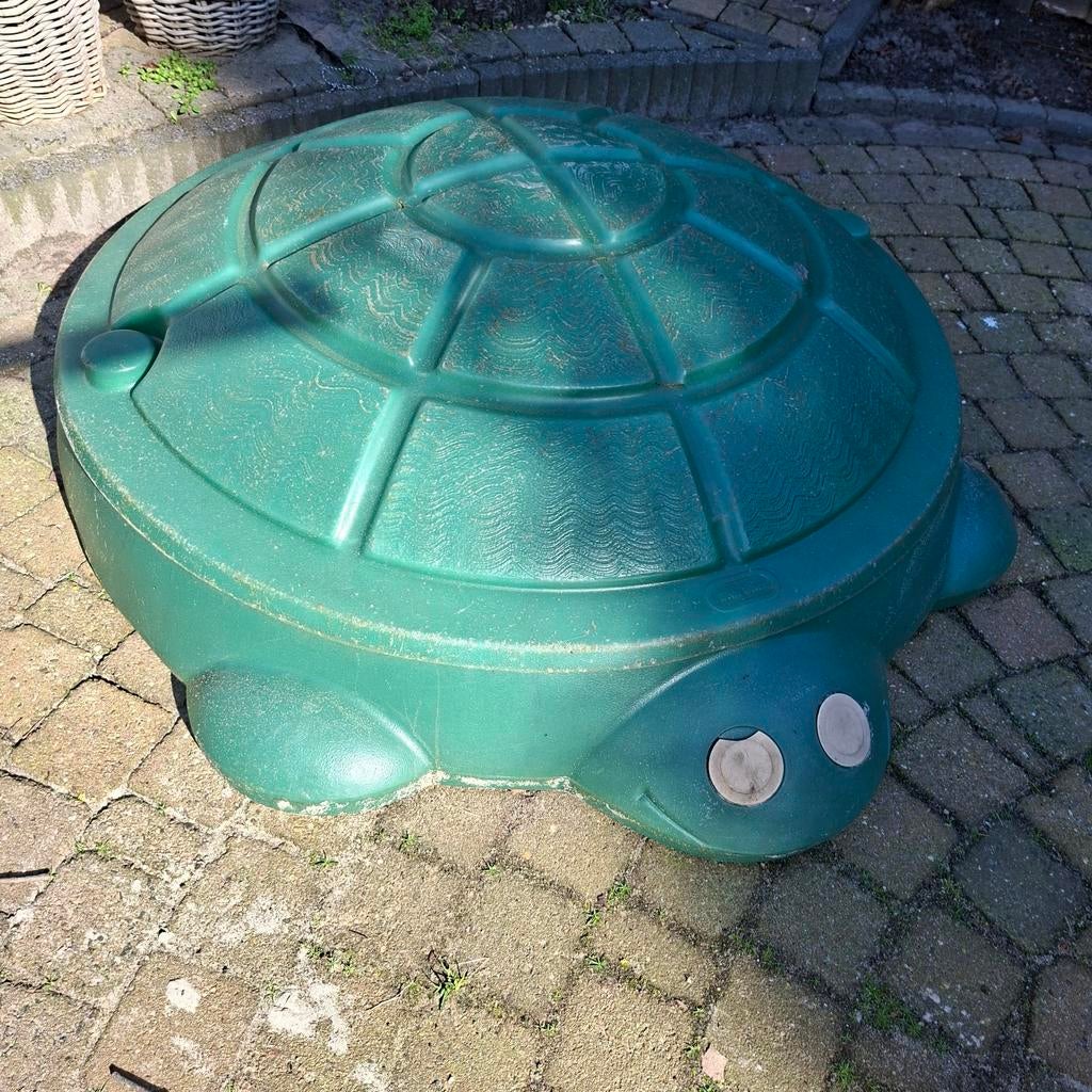 Zandbak Little Tikes met speelgoed, Ophalen, Gebruikt