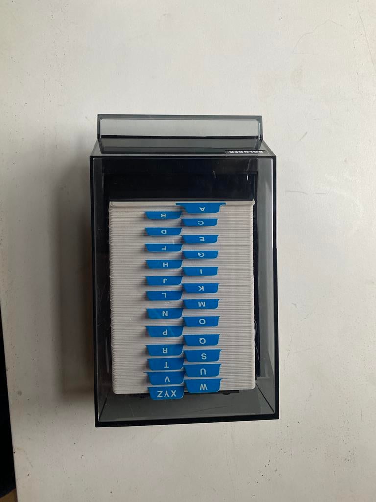 Rolodex VIP 24 C kaartenbak met kaarten, Ophalen of Verzenden, Gebruikt