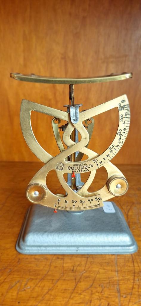 Antieke columbus bilateral weegschaal. precisie waag, Antiek en Kunst, Antiek | Kantoor en Zakelijk, Ophalen of Verzenden
