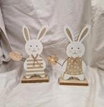 Paasdecoratie paashazen van hout, Ophalen