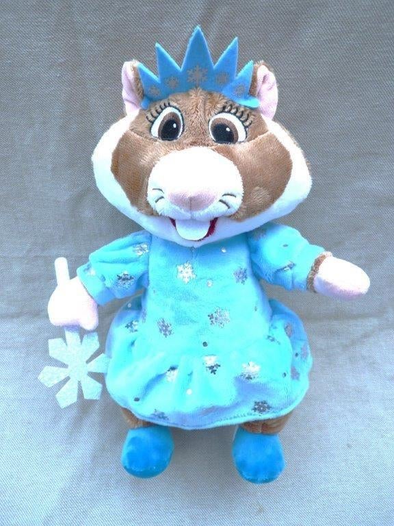 Pluche hamster sneeuwprinses, Albert Heijn actie., Ophalen of Verzenden, Zo goed als nieuw, Overige typen