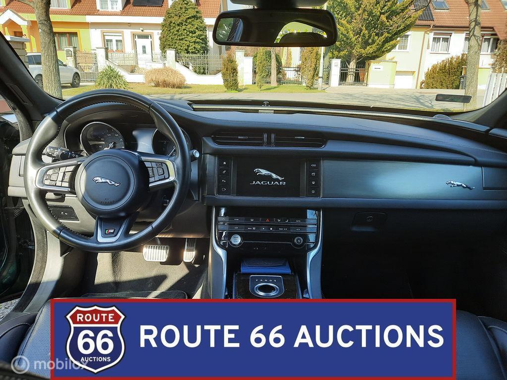 Jaguar XF S AWD | 2016 | Route 66 Auctions, Auto's, Jaguar, Gebruikt, Overige carrosserieën, Zwart, XF