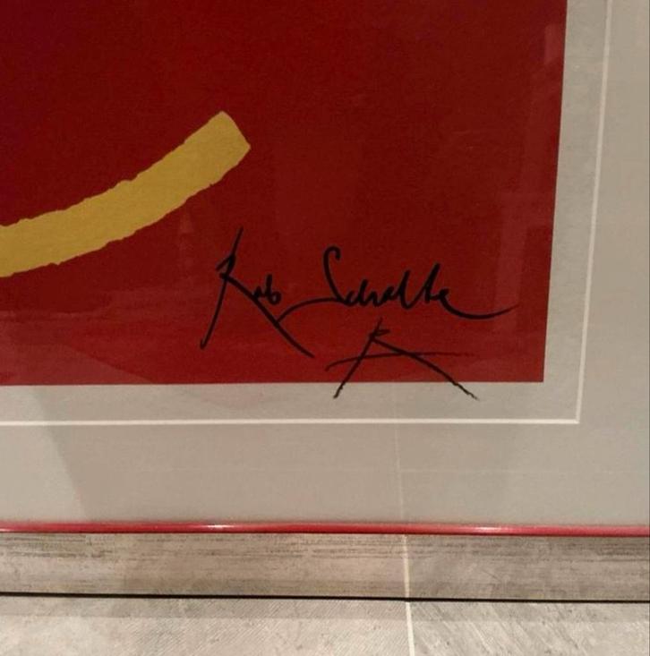 Rob Scholte zeefdruk '@' - Professioneel ingelijst, Antiek en Kunst, Kunst | Litho's en Zeefdrukken, Ophalen