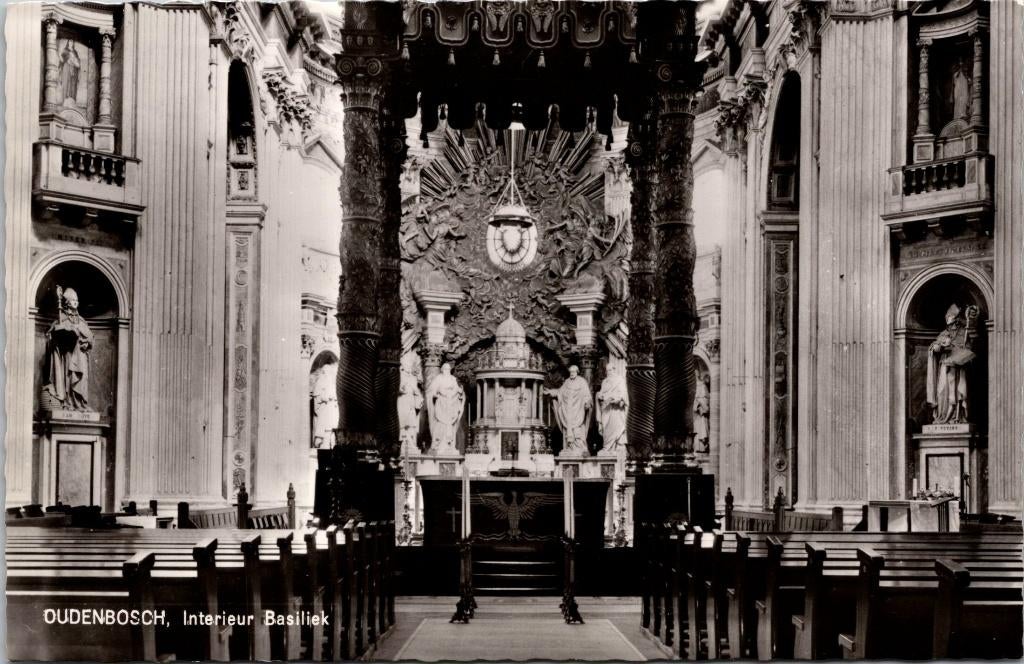 Oudenbosch - Interieur Basiliek, Verzenden, 1960 tot 1980, Ongelopen, Noord-Brabant