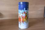 Ronde metalen koekendoos Prince, met kerstmotief., Ophalen of Verzenden, Zo goed als nieuw, Koek(jes)