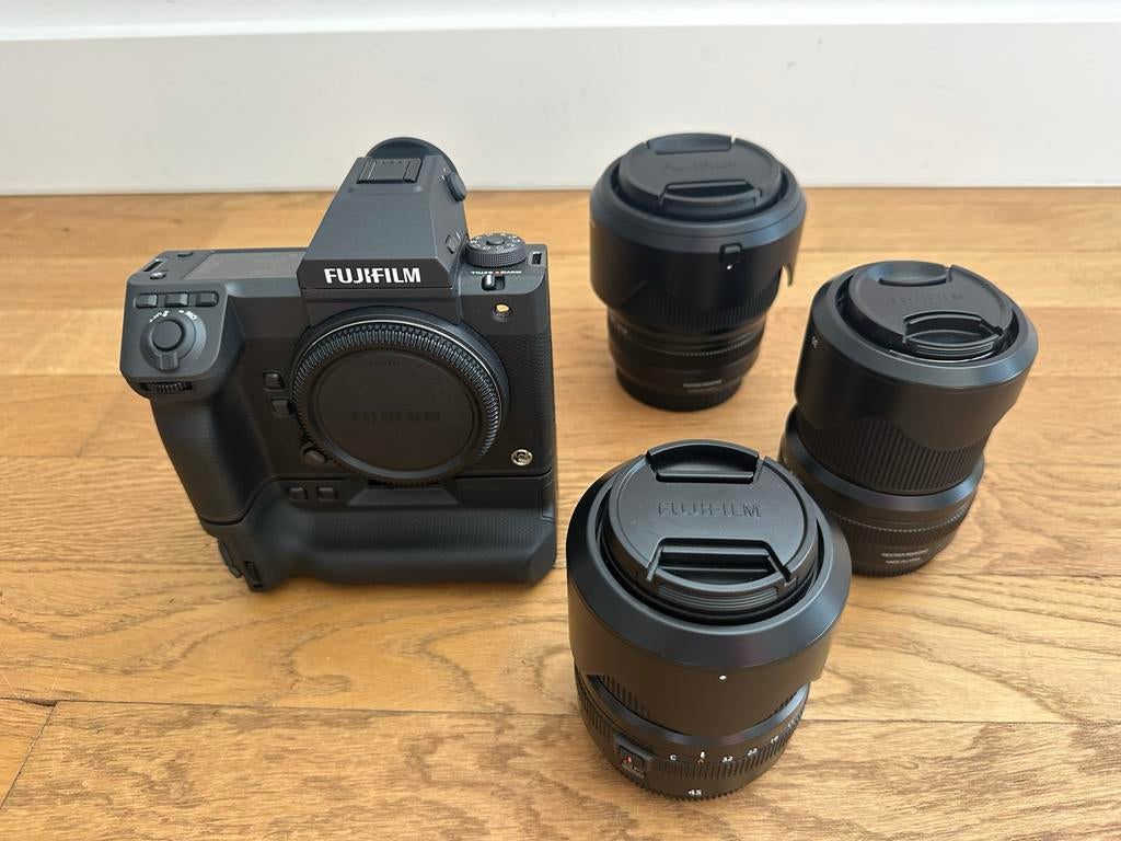 Fujifilm GFX100 II met 3 lenzen en accessoires, Audio, Tv en Foto, Fotocamera's Digitaal, Spiegelreflex, Ophalen of Verzenden