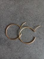 Gouden Ring oorbellen, Ophalen of Verzenden, Zo goed als nieuw, Goud, Goud