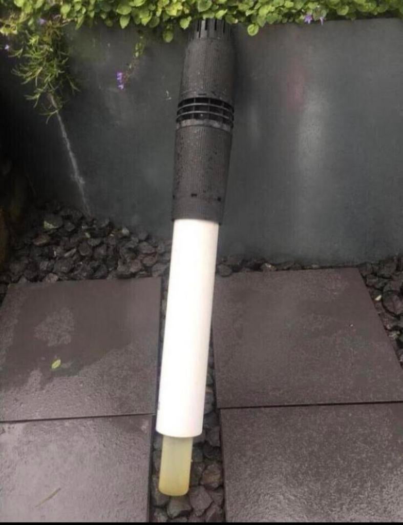 Dakdoorvoer Luchtdoorvoer Rookgasafvoer cv-Ketel, Pvc, Ophalen of Verzenden, Zo goed als nieuw, Minder dan 2 meter