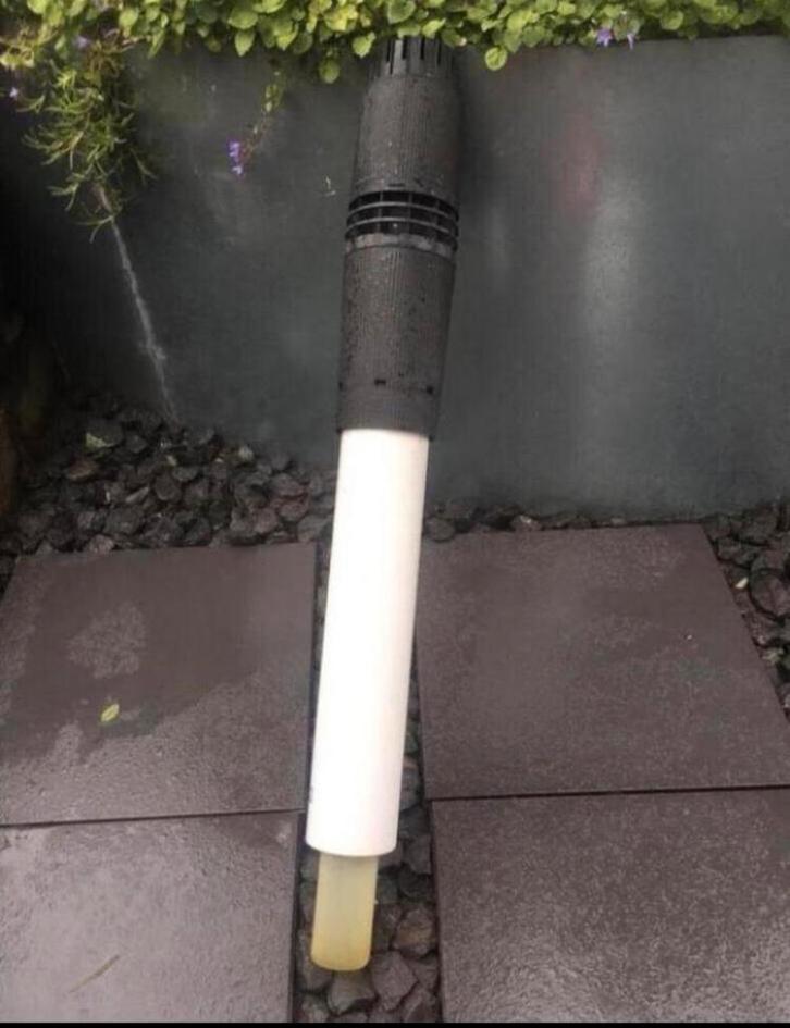 Dakdoorvoer Luchtdoorvoer Rookgasafvoer cv-Ketel, Doe-het-zelf en Verbouw, Buizen en Afvoer, Zo goed als nieuw, Rechte buis, Pvc