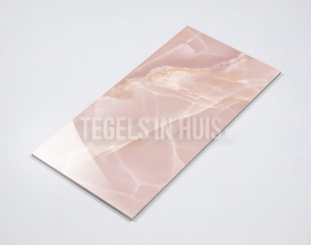 Prachtige Onix Marmer wand- en vloertegels 60x120 (8 stuks)!, Doe-het-zelf en Verbouw, Ophalen, 60 cm of meer, Nieuw, 5 tot 10 m²