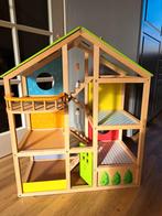 Hape poppenhuis, zeer compleet en in zeer goede staat., Ophalen, Zo goed als nieuw, Poppenhuis