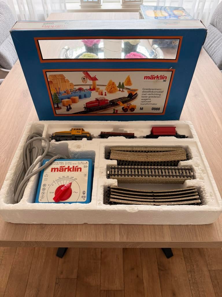 Marklin set 0988, Hobby en Vrije tijd, Modeltreinen | H0, Ophalen of Verzenden, Wisselstroom, Wagon, Märklin
