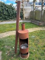 robuuste cortenstalen tuinhaard, Ophalen of Verzenden, Zo goed als nieuw