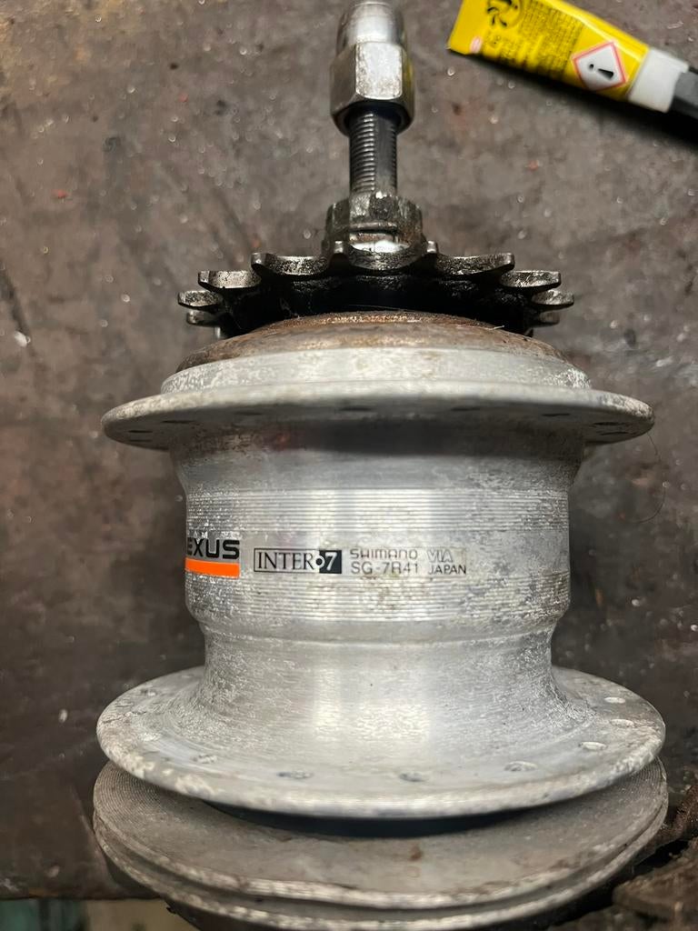 Te koop nexus naaf 7 versnellingen SG-7R41, Fietsen en Brommers, Fietsonderdelen, Ophalen of Verzenden, Gebruikt, Wiel, Aluminium