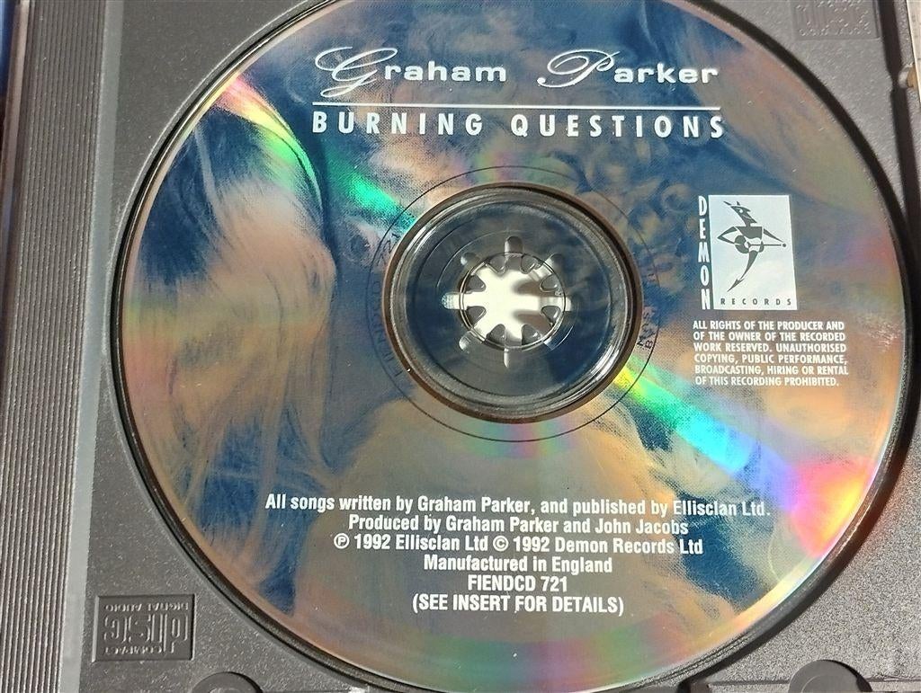 Graham Parker ‎- Burning Questions, Ophalen of Verzenden, Zo goed als nieuw, Poprock