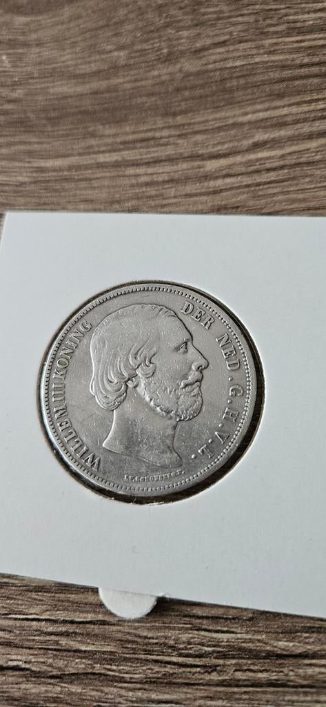 Zilveren rijksdaalder 1851 Willem lll nummer 2, Postzegels en Munten, Munten | Nederland, Koning Willem III, Zilver, Ophalen of Verzenden