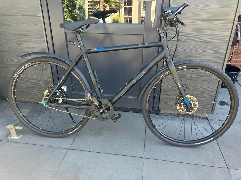 Cube Hyde - Stijlvolle en onderhoudsarme stadsfiets, Fietsen en Brommers, Versnellingen, Zo goed als nieuw, Schijfrem, 53 tot 57 cm