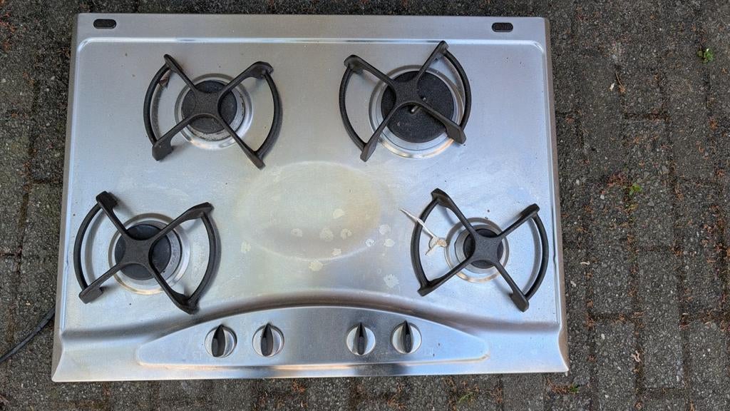 Whirlpool gaskookplaat - Nette staat, Ophalen, Gebruikt, 4 kookzones, Inbouw