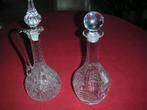2 kristallen karaffen, Ophalen of Verzenden