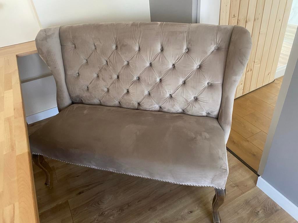 Elegante landelijke eetkamerstoelen en bank perfecte staat, Huis en Inrichting, Stoelen, Ophalen, Twee, Zo goed als nieuw, Stof